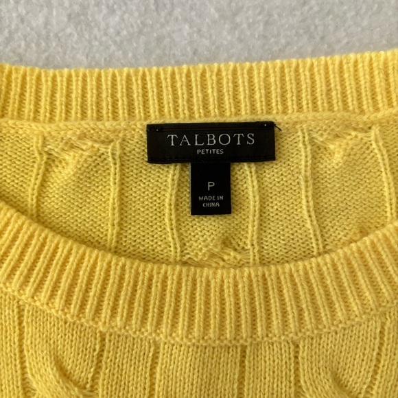 Talbots Wool Cable Knit Sweater - Picture 2 of 4